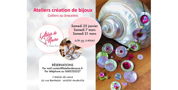 Les ateliers Madame Nacre de 2020